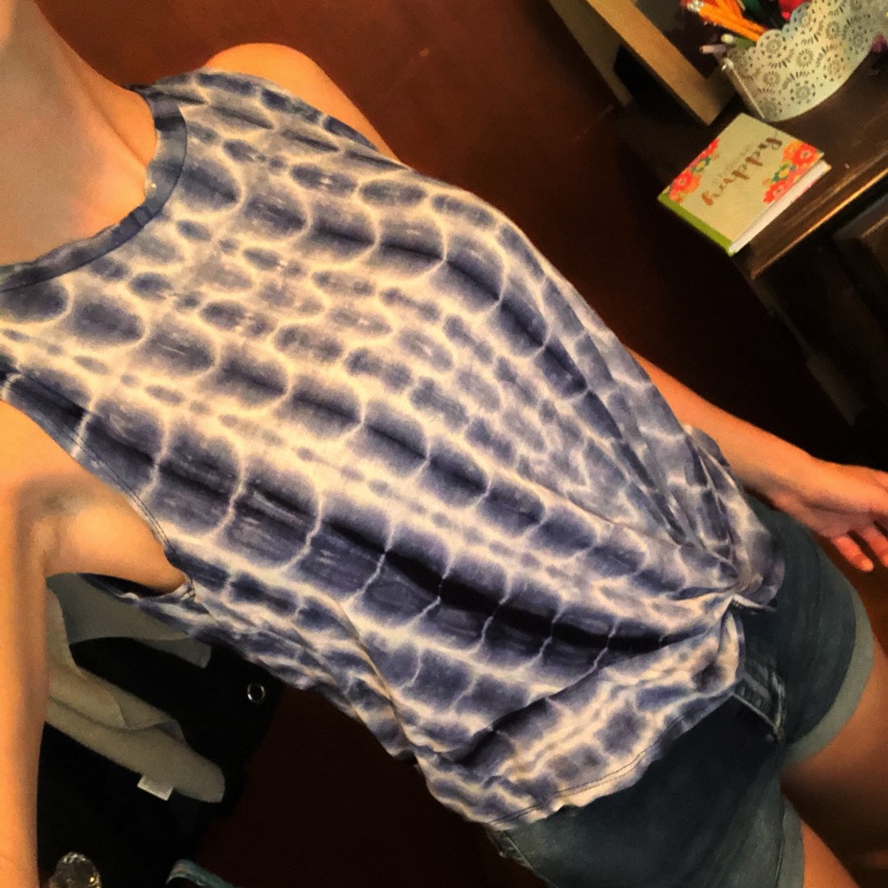 Pink Peony tie dye tank